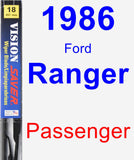 Passenger Wiper Blade for 1986 Ford Ranger - Vision Saver