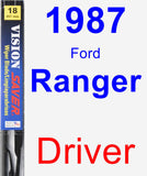 Driver Wiper Blade for 1987 Ford Ranger - Vision Saver