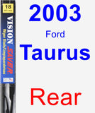 Rear Wiper Blade for 2003 Ford Taurus - Vision Saver