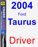 Driver Wiper Blade for 2004 Ford Taurus - Vision Saver