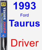 Driver Wiper Blade for 1993 Ford Taurus - Vision Saver