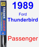 Passenger Wiper Blade for 1989 Ford Thunderbird - Vision Saver