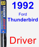 Driver Wiper Blade for 1992 Ford Thunderbird - Vision Saver