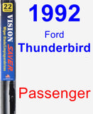 Passenger Wiper Blade for 1992 Ford Thunderbird - Vision Saver