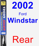 Rear Wiper Blade for 2002 Ford Windstar - Vision Saver