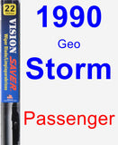 Passenger Wiper Blade for 1990 Geo Storm - Vision Saver