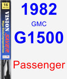 Passenger Wiper Blade for 1982 GMC G1500 - Vision Saver