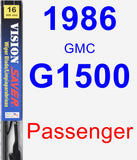 Passenger Wiper Blade for 1986 GMC G1500 - Vision Saver