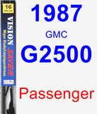 Passenger Wiper Blade for 1987 GMC G2500 - Vision Saver