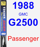 Passenger Wiper Blade for 1988 GMC G2500 - Vision Saver