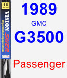 Passenger Wiper Blade for 1989 GMC G3500 - Vision Saver