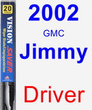 Driver Wiper Blade for 2002 GMC Jimmy - Vision Saver