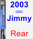 Rear Wiper Blade for 2003 GMC Jimmy - Vision Saver