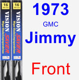 Front Wiper Blade Pack for 1973 GMC Jimmy - Vision Saver
