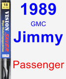 Passenger Wiper Blade for 1989 GMC Jimmy - Vision Saver