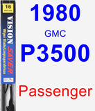 Passenger Wiper Blade for 1980 GMC P3500 - Vision Saver