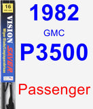 Passenger Wiper Blade for 1982 GMC P3500 - Vision Saver