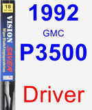 Driver Wiper Blade for 1992 GMC P3500 - Vision Saver