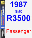 Passenger Wiper Blade for 1987 GMC R3500 - Vision Saver