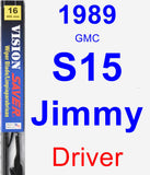 Driver Wiper Blade for 1989 GMC S15 Jimmy - Vision Saver