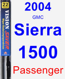 Passenger Wiper Blade for 2004 GMC Sierra 1500 - Vision Saver