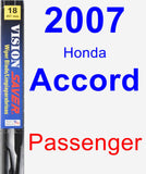 Passenger Wiper Blade for 2007 Honda Accord - Vision Saver