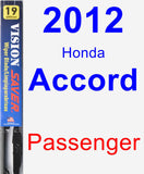 Passenger Wiper Blade for 2012 Honda Accord - Vision Saver