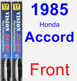 Front Wiper Blade Pack for 1985 Honda Accord - Vision Saver