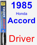 Driver Wiper Blade for 1985 Honda Accord - Vision Saver