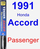 Passenger Wiper Blade for 1991 Honda Accord - Vision Saver