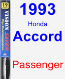 Passenger Wiper Blade for 1993 Honda Accord - Vision Saver