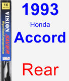 Rear Wiper Blade for 1993 Honda Accord - Vision Saver