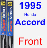 Front Wiper Blade Pack for 1995 Honda Accord - Vision Saver