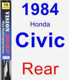 Rear Wiper Blade for 1984 Honda Civic - Vision Saver