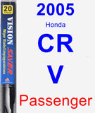 Passenger Wiper Blade for 2005 Honda CR-V - Vision Saver