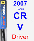 Driver Wiper Blade for 2007 Honda CR-V - Vision Saver