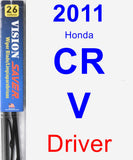 Driver Wiper Blade for 2011 Honda CR-V - Vision Saver