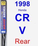 Rear Wiper Blade for 1998 Honda CR-V - Vision Saver