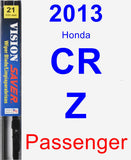 Passenger Wiper Blade for 2013 Honda CR-Z - Vision Saver