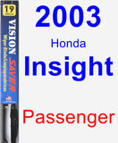 Passenger Wiper Blade for 2003 Honda Insight - Vision Saver