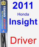 Driver Wiper Blade for 2011 Honda Insight - Vision Saver