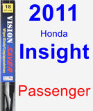 Passenger Wiper Blade for 2011 Honda Insight - Vision Saver