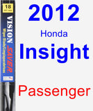 Passenger Wiper Blade for 2012 Honda Insight - Vision Saver