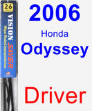 Driver Wiper Blade for 2006 Honda Odyssey - Vision Saver
