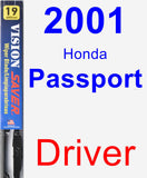 Driver Wiper Blade for 2001 Honda Passport - Vision Saver