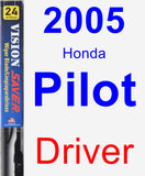 Driver Wiper Blade for 2005 Honda Pilot - Vision Saver