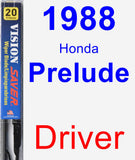 Driver Wiper Blade for 1988 Honda Prelude - Vision Saver