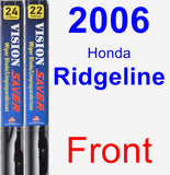 Front Wiper Blade Pack for 2006 Honda Ridgeline - Vision Saver