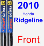 Front Wiper Blade Pack for 2010 Honda Ridgeline - Vision Saver