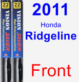 Front Wiper Blade Pack for 2011 Honda Ridgeline - Vision Saver